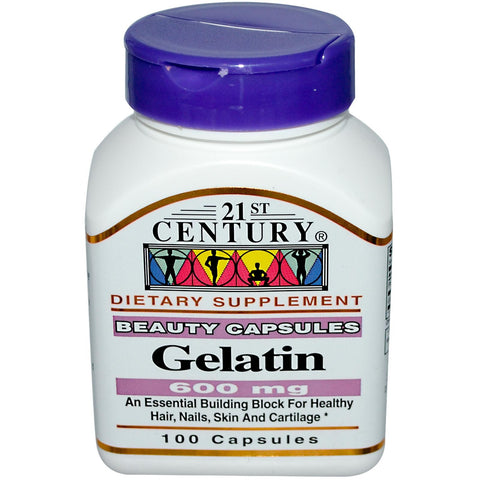 21st Century Health Care Gelatin 600mg 100 Capsules