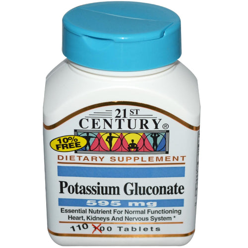 Buy 21st Century Health Care Potassium Gluconate 595mg 110 Tablets  Online Australia Ausherb