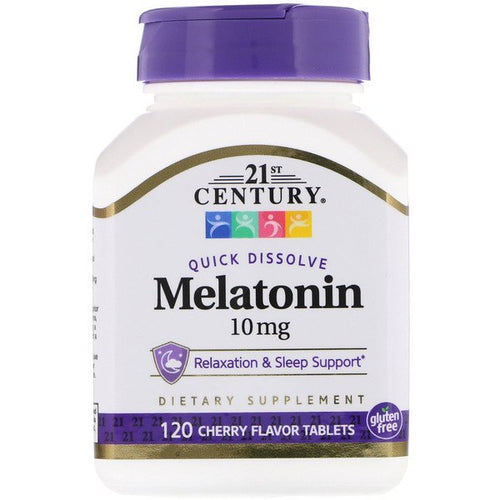 Buy 21st Century Melatonin Cherry Flavor 10mg 120 Tablets Online Australia Ausherb