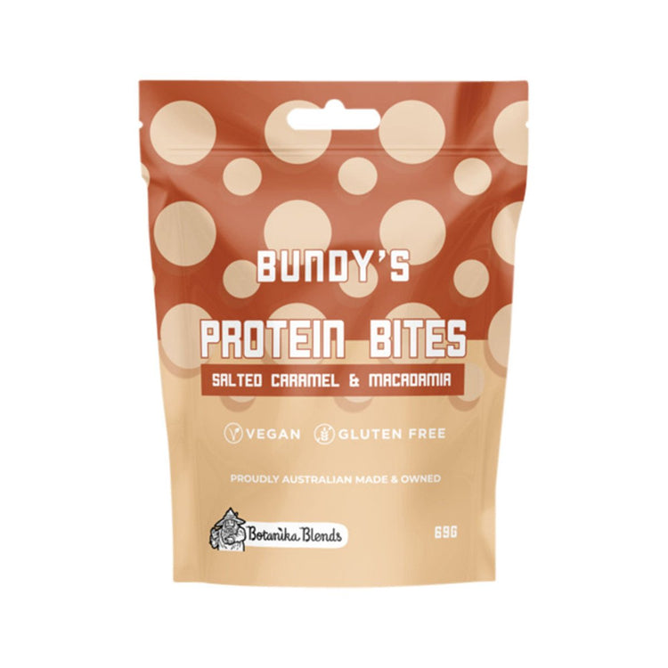 Buy Bundy'S Protein Bites Salted Caramel And Macadamia 69g Online Australia Ausherb 