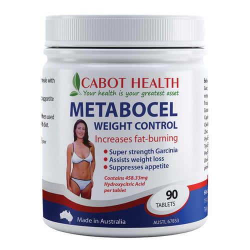 Buy Cabot Health Metabocel Weight Control With Super Strength Garcinia 90 Tablets Online Australia Ausherb