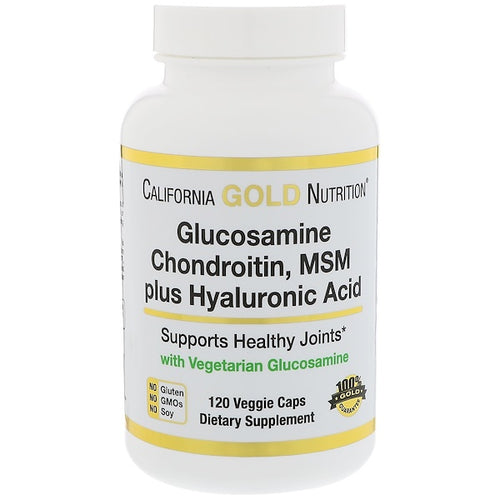 Buy California Gold Nutrition Glucosamine Chondroitin MSM Plus Hyaluronic Acid 120 Veggie Caps Online Australia Ausherb