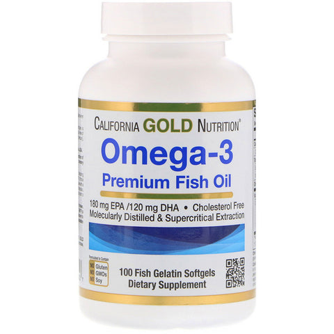 Buy California Gold Nutrition Omega-3 Premium Fish Oil 100 Fish Gelatin Softgels Online Australia Ausherb