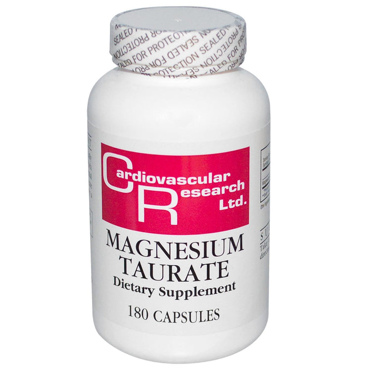 Buy Cardiovascular Research Ltd Magnesium Taurate 180 Capsules Online Australia Ausherb