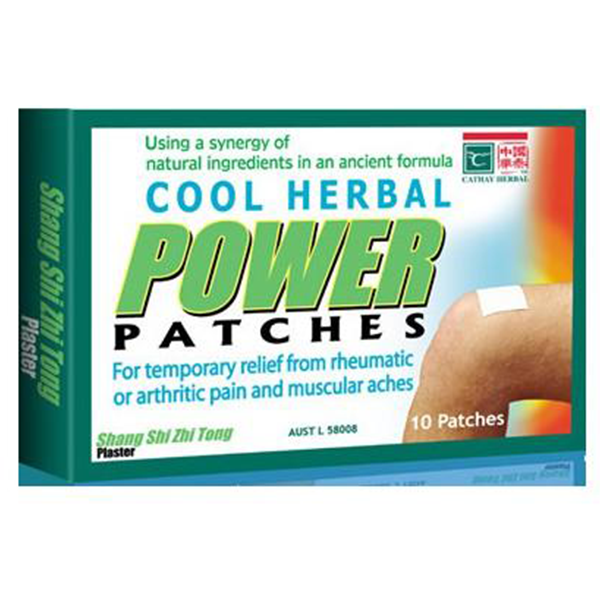 Buy Cathay Herbal Cool Herbal Power Patches 10 Patches Online Australia Ausherb