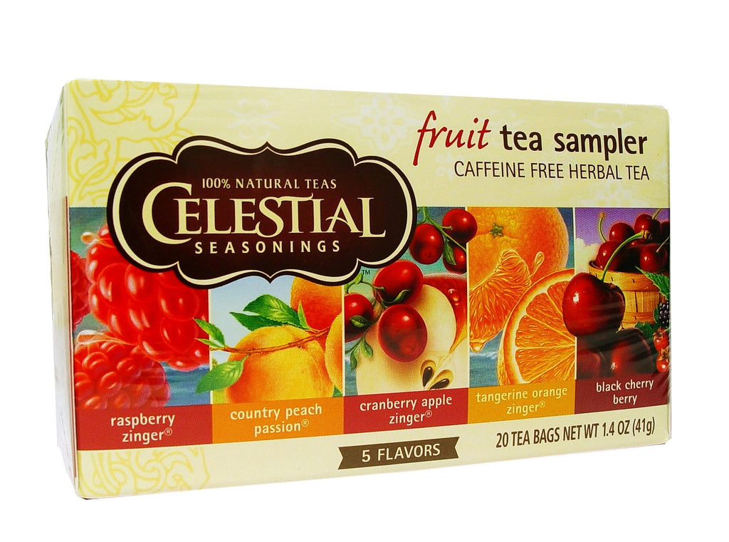 Buy Celestial Seasonings Tea Fruit Sampler 5 Flavors Caffeine Free 20 Tea Bags 42g Online Australia Ausherb