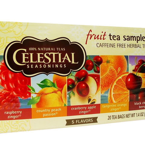 Buy Celestial Seasonings Tea Fruit Sampler 5 Flavors Caffeine Free 20 Tea Bags 42g Online Australia Ausherb