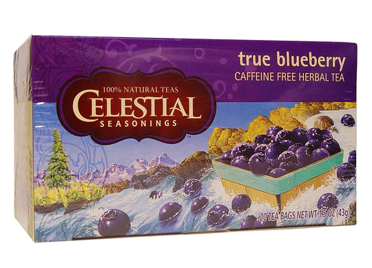 Buy Celestial Seasonings Tea True Blueberry Caffeine Free 20 Tea Bags 43g Online Australia Ausherb