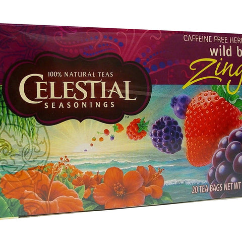 Buy Celestial Seasonings Tea Wild Berry Zinger Caffeine Free 20 Tea Bags 47g Online Australia Ausherb