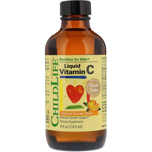 Buy ChildLife, Essentials, Liquid Vitamin C, Natural Orange Flavor, 4 fl oz (118.5 mL) Online Australia Ausherb