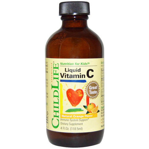 Buy ChildLife Liquid Vitamin C Natural Orange Flavour 118.5ml Online Australia Ausherb