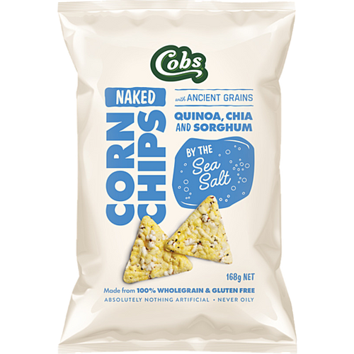 Buy Cobs Naked Chips By The Sea Salt 168g Online Australia Ausherb