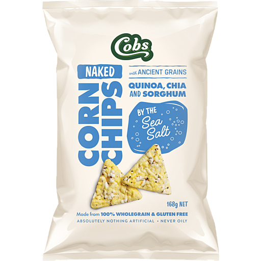 Buy Cobs Naked Chips By The Sea Salt 168g Online Australia Ausherb