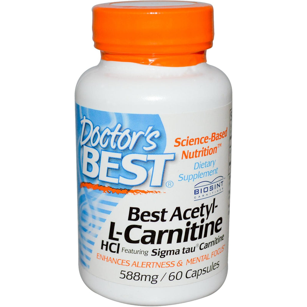 Buy Doctor's Best Best Acetyl-L-Carnitine HCl 588mg 60 Capsules Online Australia Ausherb