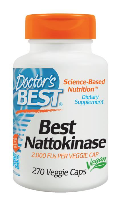 Buy Doctor's Best Best Nattokinase 2,000 FU 270 VCaps Dietary Supplement Online Australia Ausherb