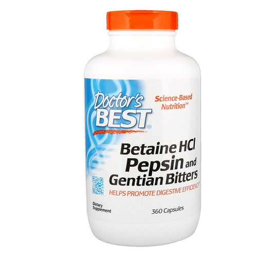 Buy Doctor's Best Betaine HCI Pepsin & Gentian Bitters 360 Capsules Online Australia Ausherb