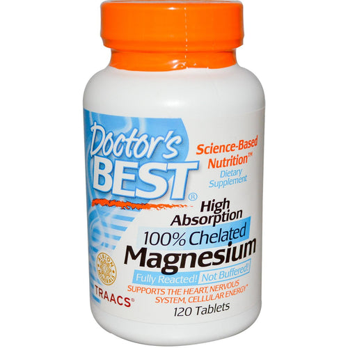 Buy Doctor's Best, High Absorption Magnesium 100% Chelated with Albion Minerals, 100 mg, 120 Tablets Online Australia Ausherb