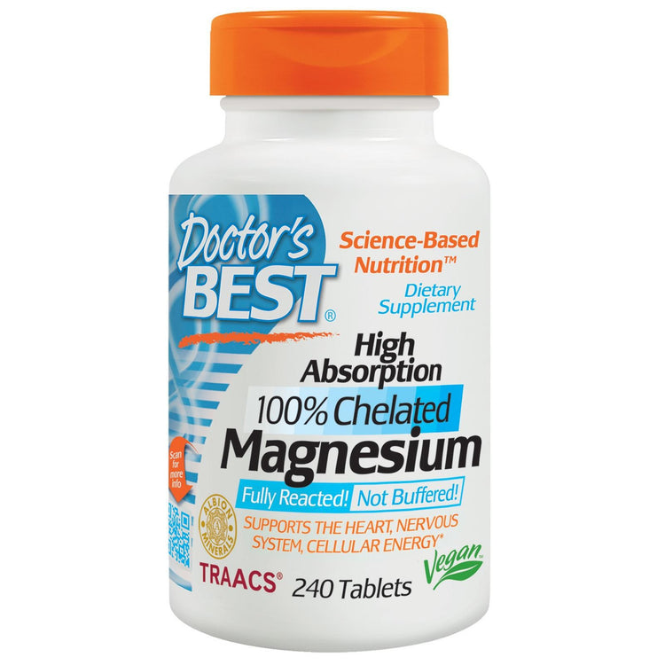 Buy Doctor's Best Magnesium High Absorption 100% Chelated 240 Tablets Online Australia Ausherb