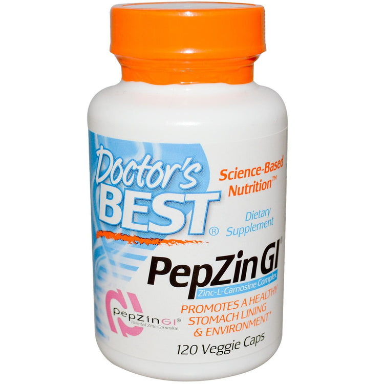 Buy Doctor's Best, PepZin GI, Zinc-L-Carnosine Complex, 120 Veggie Caps Online Australia Ausherb