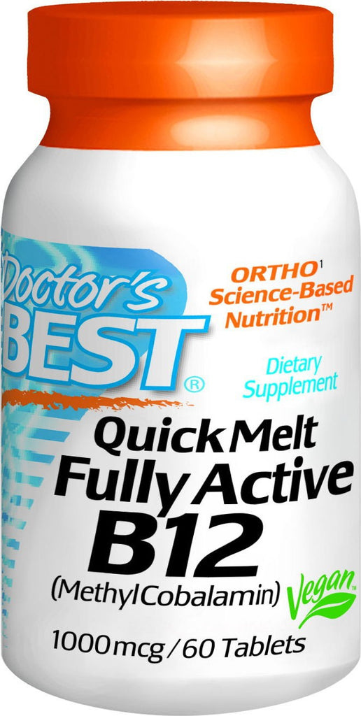 Buy Doctor's Best Quick Melt Fully Active B12 1000 mcg 60 Tablets Online Australia Ausherb