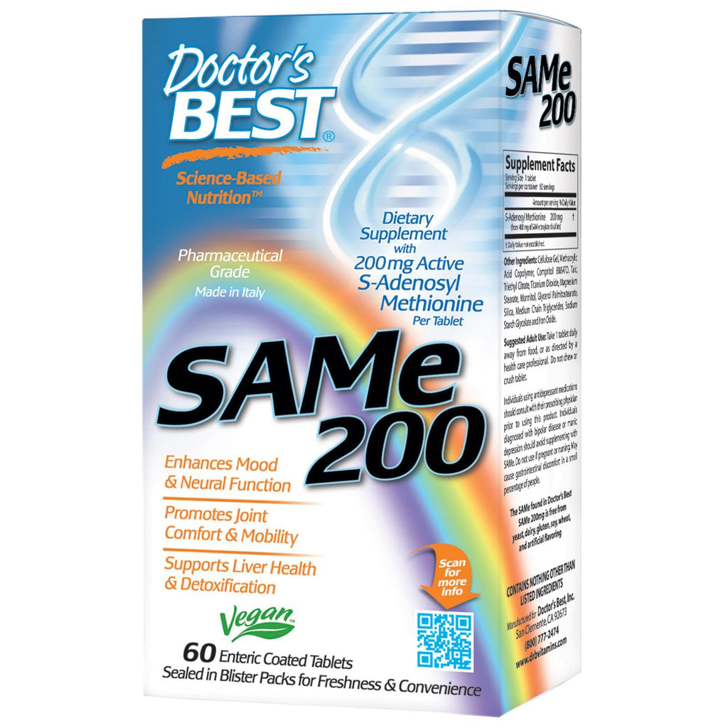 Buy Doctor's Best SAMe 200 60 Enteric Coated Tablets Dietary Supplement Online Australia Ausherb