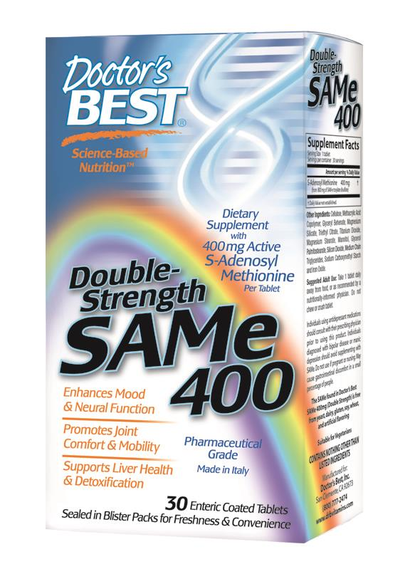 Buy Doctor's Best SAMe 400 Double Strength 30 Enteric Coated Tablets Online Australia Ausherb