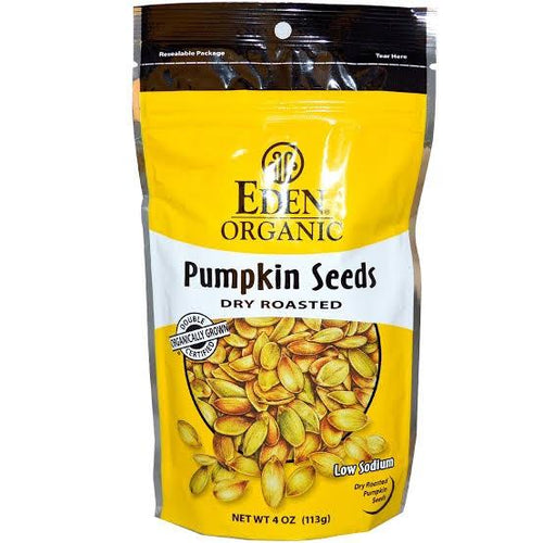 Buy Eden Organics Pumpkin Seeds Roasted 113g Online Australia Ausherb