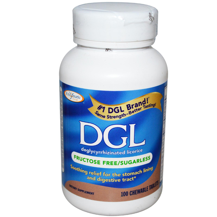 Buy Enzymatic Therapy DGL Deglycyrrhizinated Licorice Fructose Free Sugarless 100 Chewable Tablets Online Australia Ausherb