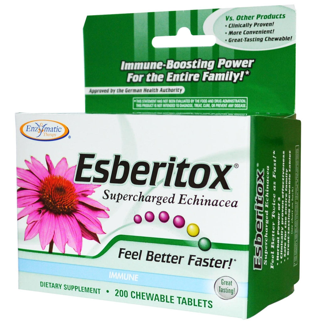 Buy Enzymatic Therapy Esberitox Supercharged Echinacea 200 Chewable Tablets Online Australia Ausherb