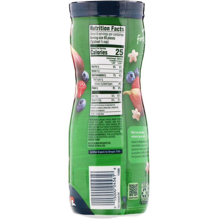 Buy Gerber, Organic Puffs, Fig Berry, 1.48 oz (42g) Online Australia Ausherb 1