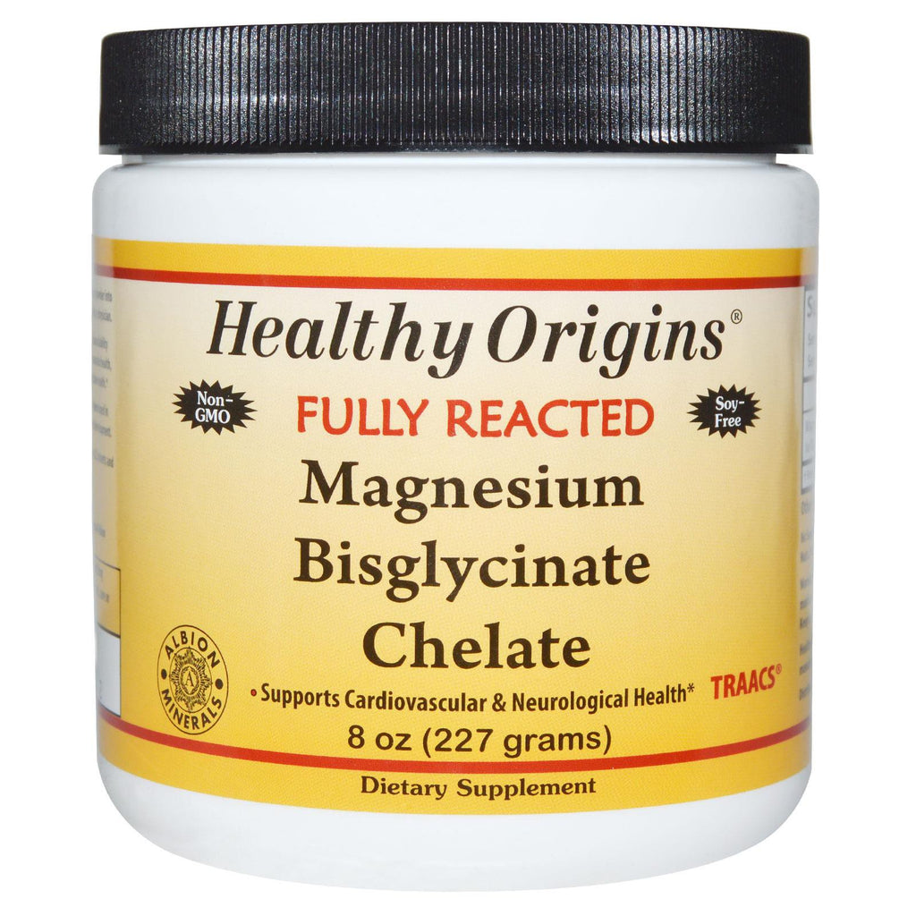 Buy Healthy Origins Fully Reacted Magnesium Bisglycinate Chelate 227g Online Australia Ausherb