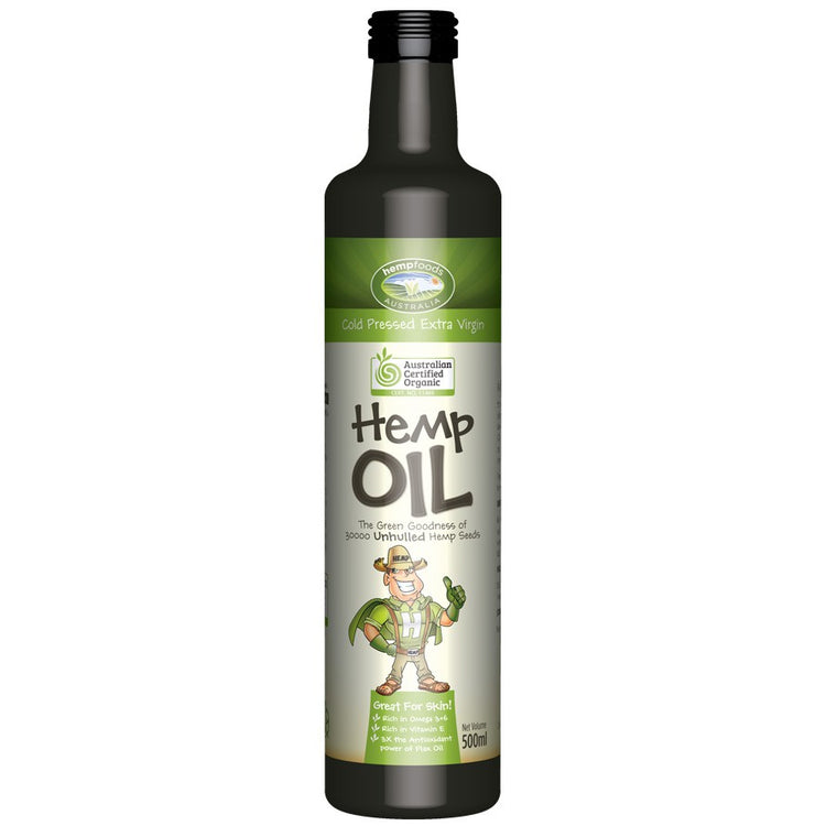 Buy Hemp Foods Australia Hemp Oil Organic 500 ml Online Australia Ausherb