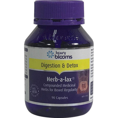 Buy Henry Blooms Health Products Herb-a-Lax 90 Capsules Supplement Online Australia Ausherb