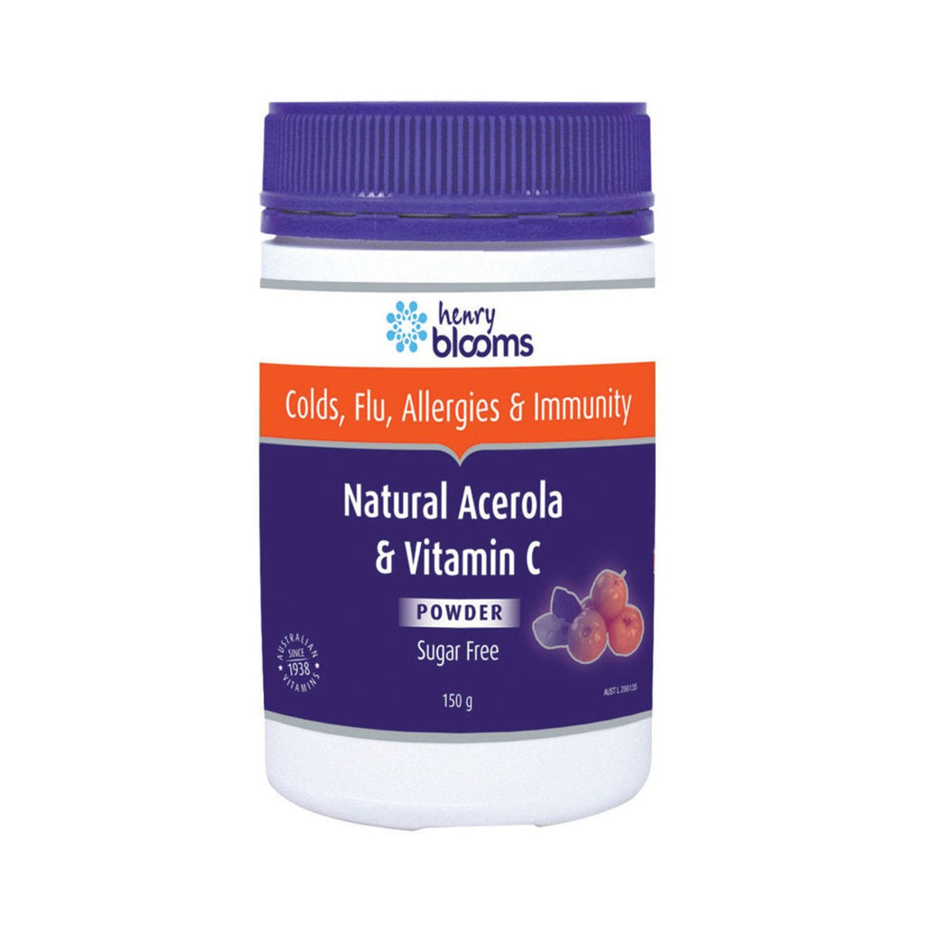 Buy Henry Blooms Natural Acerola & Vitamin C 150g Online Australia Ausherb