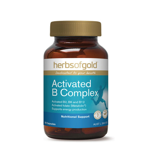 Buy Herbs Of Gold, Activated B Complex, 60 Capsules Online Australia Ausherb