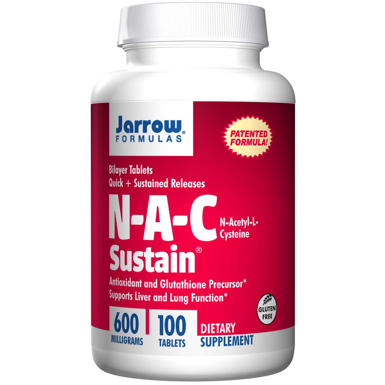 Buy Jarrow Formulas N-A-C Sustain N-Acetyl-L-Cysteine 600mg 100 Tablets Online Australia Ausherb