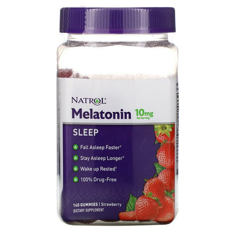 Buy Natrol Melatonin Strawberry 10mg 140 Gummies Online Australia Ausherb