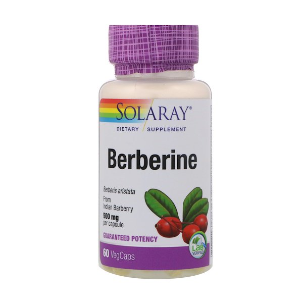 Solaray Berberine Root Extract Advanced Formula 60 VegCaps