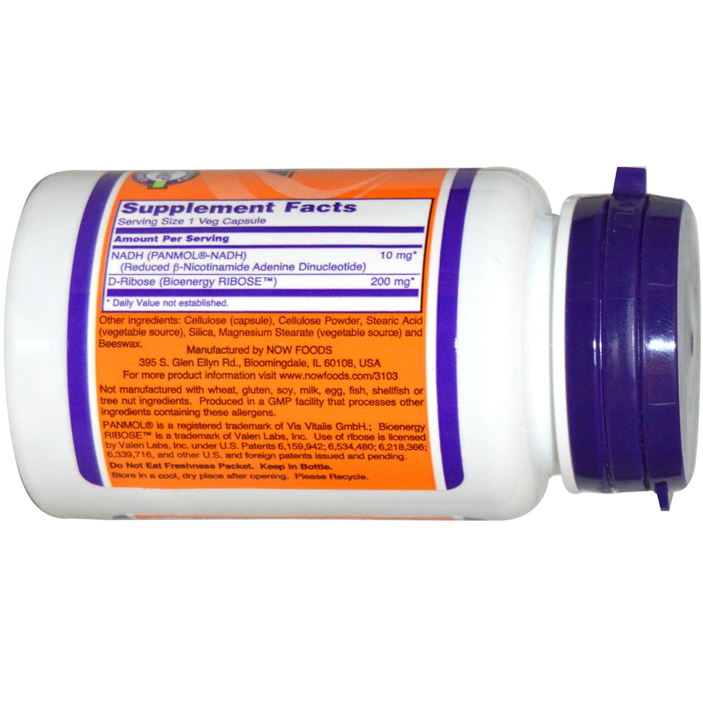 Now Foods, NADH, 10mg, 60 Vcaps