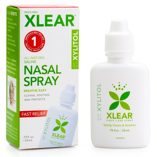 Xlear Xylitol Saline Nasal Spray Fast Relief .75 fl oz (22ml)