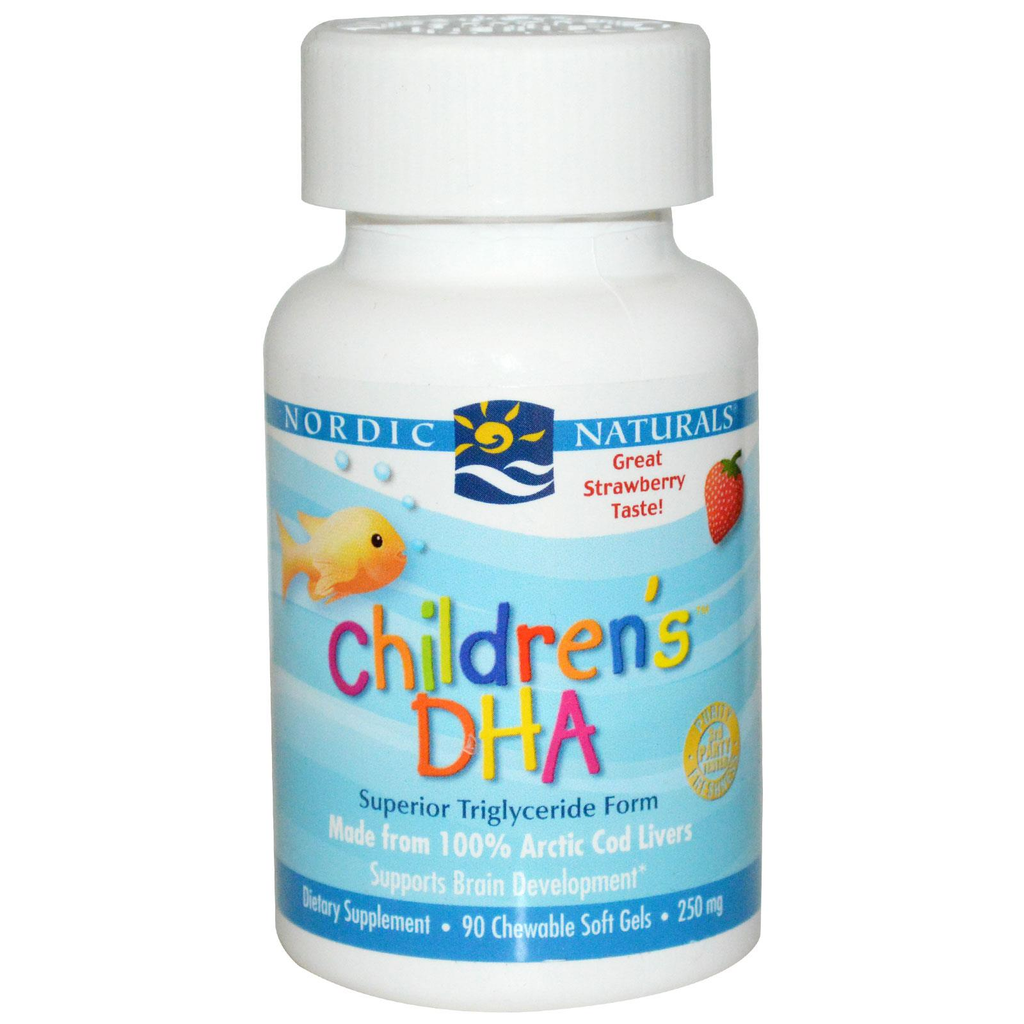 Nordic Naturals Children's DHA Strawberry 250mg 90 Soft Gels