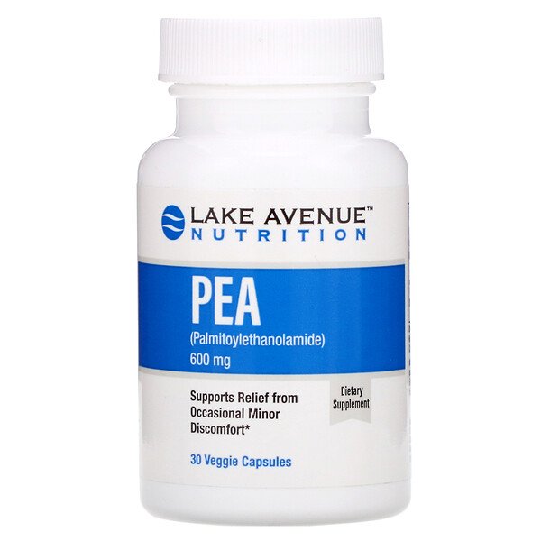 Lake Avenue Nutrition PEA (Palmitoylethanolamide) 600mg 30 Veggie Capsules