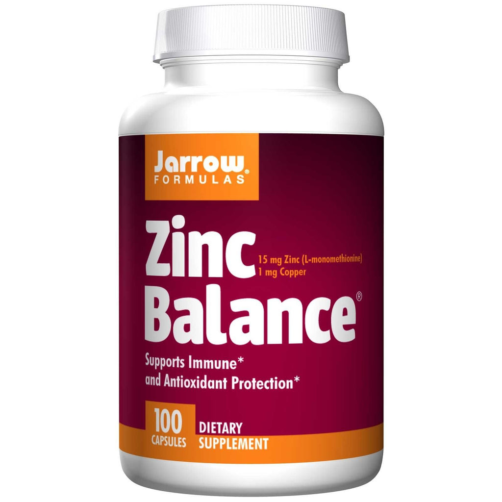 Jarrow Formulas, Zinc Balance, 100 Capsules - Dietary Supplement