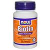 Now Foods Biotin 1000 mcg 100 Capsules - Dietary Supplement