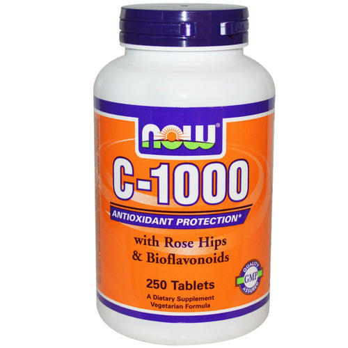 Now Foods C-1000 with Rose Hips & Bioflavonoids 250 Tablets