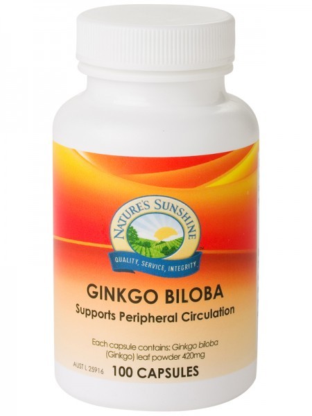 Nature's Sunshine Ginkgo Biloba 420mg 100 Capsules