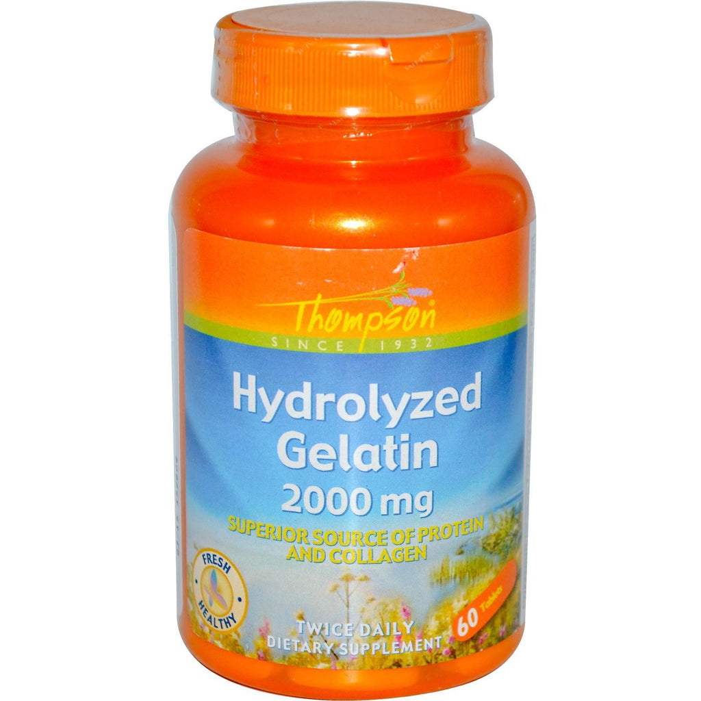 Thompson Hydrolysed Gelatin 2000mg 60 Tablets - Dietary Supplement