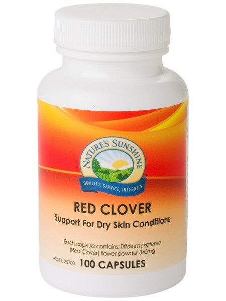 Nature's Sunshine Red Clover 340 mg 100 Capsules - Dietary Supplement