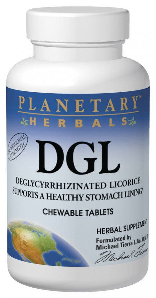 Planetary Herbals DGL Deglycyrrhizinated Licorice 200 Chewable Tablets