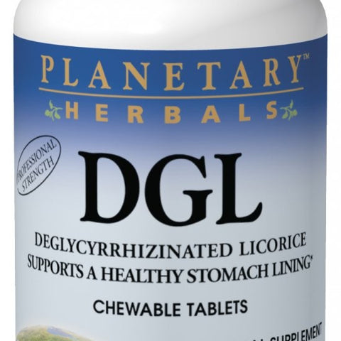 Planetary Herbals DGL Deglycyrrhizinated Licorice 200 Chewable Tablets